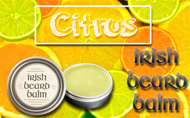 Irish beard balm Citrus  2 ounce tin