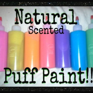 Natural...Scented.... Puff Paint!!