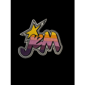 Jem and the Holograms Inspired Retro Rainbow Embroidered Iron On Neon 80’s Gen X Applique’ Patch