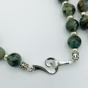26” African Turquoise Necklace 