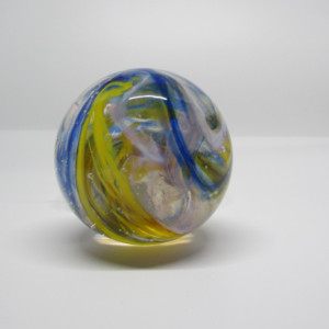 Yellow Planet-Handmade Glass-Paperweight