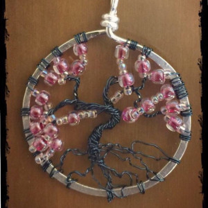 Cheery Blossom Tree of Life pendant