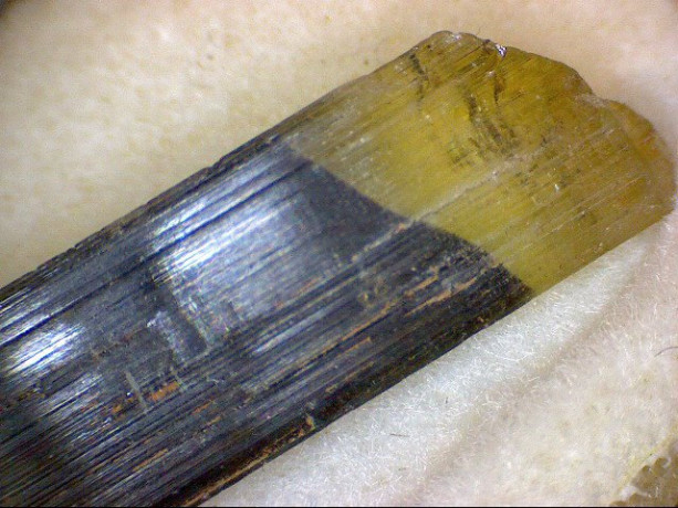 Beautiful Yellow Cap Tourmaline Crystal