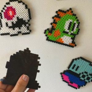 Set of 4 Bubble Bobble Inspired Video Game Car Mirror Hangers/Full Back Magnets - Your Pick! Geekery- Nerds- Retro