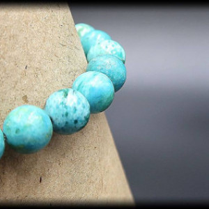 Turquoise Solid Bracelet for Depression and Panic Attacks