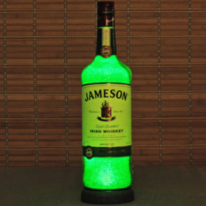 Jameson Irish Whiskey Liquor Bottle Lamp Accent Light Bar Man Cave Fathers Day