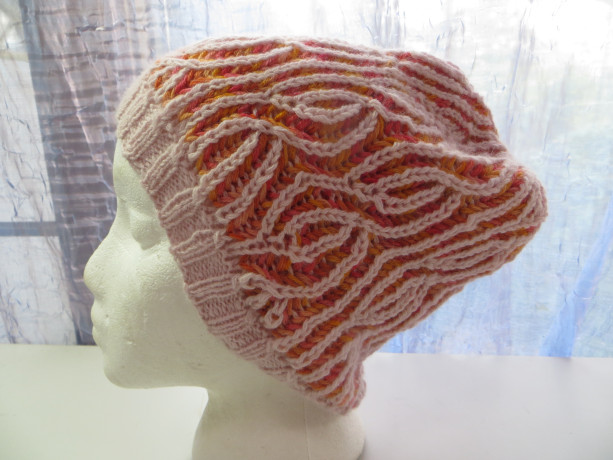 Beanie Hat Hand Knitted from Wool and Angora - MOLALLA by Kat