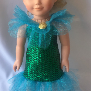 American Girl Doll Mermaid Dress