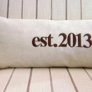 Custom Established Pillow Cover - size 12x24