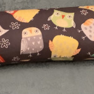 Lavender rice neck hot cold pillow wrap Owl Fabric