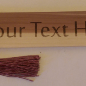 Personalized Cedar Wood Bookmark