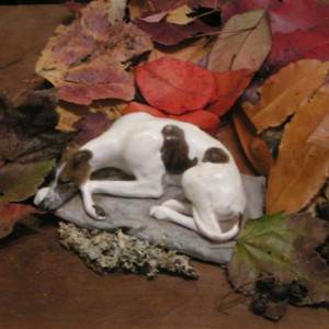 Ron Hevener Greyhound Dog Figurine