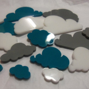 cloud charms,laser cut clouds,weather charms,laser cut charms,
