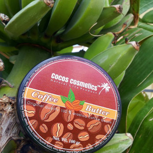 Coffee Body Butter, Natural Coffee Butter, by Cocos Cosmetics Coffee Bean Butter, Anti Cellulite Coffee Butter