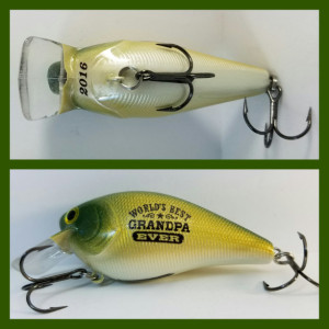 Worlds Best Grandpa Ever Fishing Lure, Grandfather gift, Pop Pop, Grampy, Grandad, Father gift, Man gift, Fishing gift, personalized