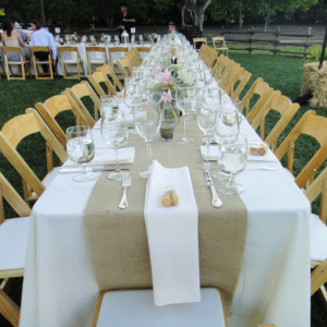 120" x 15" Inch Burlap Table Runners (Fit 8ft Long Tables)