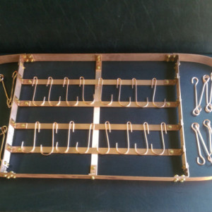 36 in by 18 in Oval Pot Rack SOLID Copper Made to order FREE U S Shipping