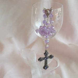 Purple Rosary Beads 