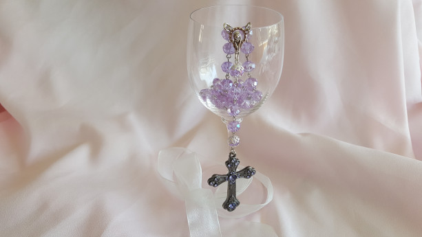 Purple Rosary Beads 