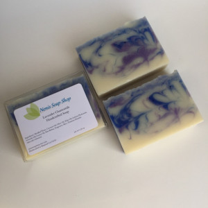 Lavender chamomile scented soap handcrafted vegan soap