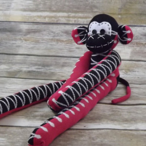Sock monkey : Elisa ~ The original handmade plush animal made by Chiki Monkeys
