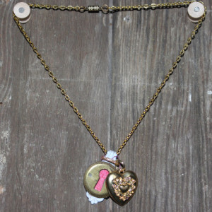 " Key to my heart" charm and necklace