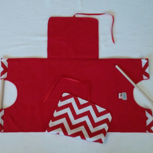 Red Chevron 9x13 Casserole Carrier, Free Shipping, Made in America