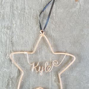 Personalized star ornament