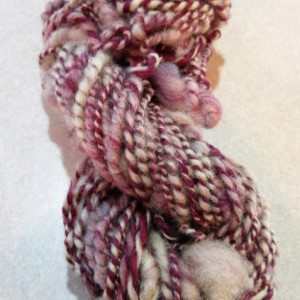 Boho Handspun yarn-hand dyed yarn-wool-art yarn-64 yds-super soft yarn-wool yarn-knitting-crochet-felting-knitting supplies