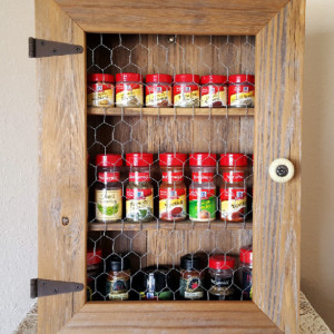 Country Cabinet, Rustic Spice Cabinet, Chicken Wire. Bathroom Storage, Country Kitchen Cabinet