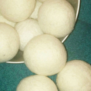Organic Wool Dryer Balls Perfectly sized for your Laundry Natural Wool Dryer Balls Chemical Free Home and a MUST for Cloth Diapers