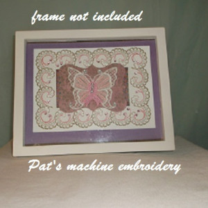 Machine embroidery card