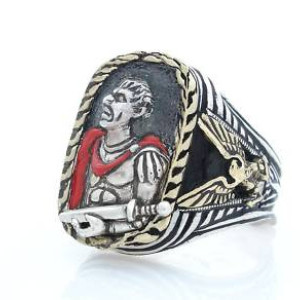Julius Caesar ring sterling silver
