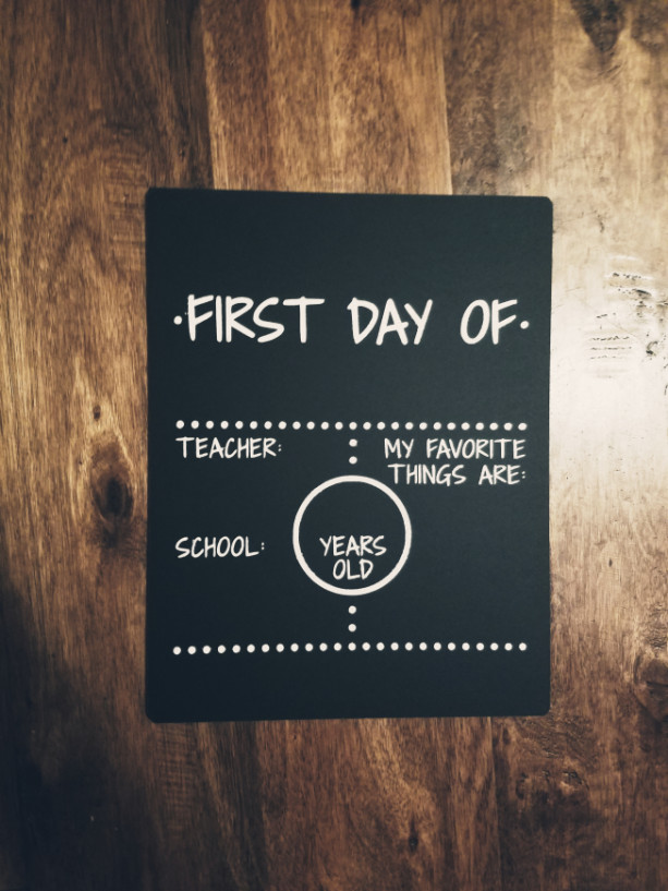 First Day of Chalkboard