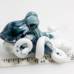The Winterfell Kracken Collectible Wearable  Boro Glass Octopus Necklace / Sculpture Made to Order