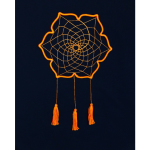 Orange Flower Sacral Chakra Dream Catcher Handmade by Padma Bella