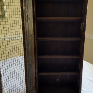 Handcrafted Wine Cabinet with Dark Walnut Finish, Wine Storage, Wine Rack
