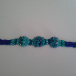 Blue Ocean Peyote Bracelet
