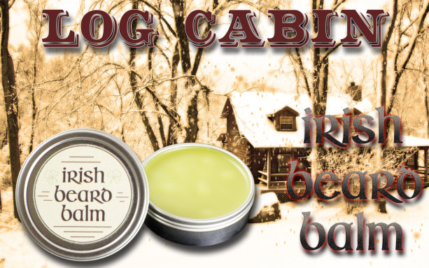 Irish beard balm Log Cabin  2 ounce tin