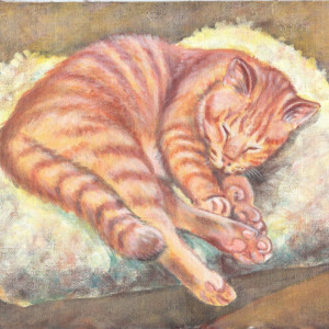 Sleeping Cats STATIONERY NOTE CARDS 