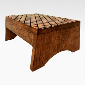 Step Stool in Rustic Mahogany by Candlewood Furniture, Wooden, Wood, Grandma Gift, Grandparents Gift, Grandpa Gift, Foot Stool, Bed, Custom