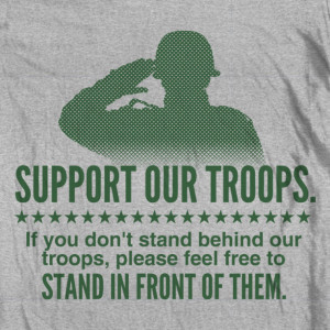Support Our Troops Canvas Tote
