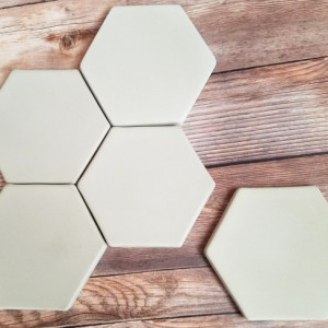 Hexagon concrete coasters