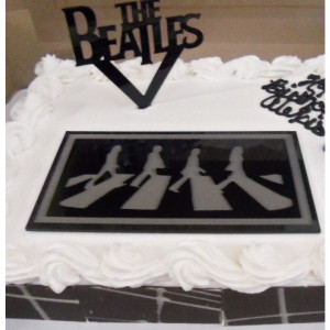 The Beatles cake topper,beatles party favor,laser cut cake top,beatles charms,Let it Be