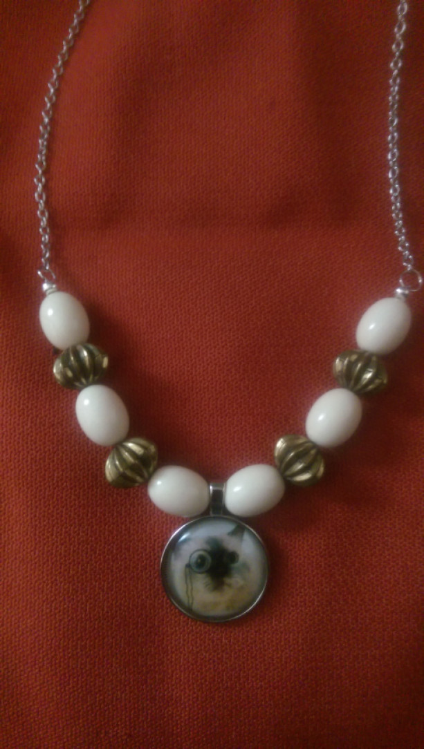 Monocle Kitty Necklace