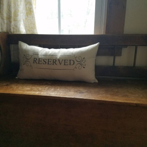 Reserved Pillow Cover - size 12x24