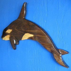 Orca (Killer Whale) Wall Plaque, Wall Hanging