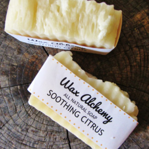 Soothing Citrus All Natural Soap / Two 5 oz Bars