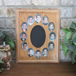 School Years Collage Picture Frame K-12 Graduation Oval 11x14