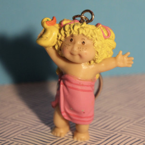 Cabbage Patch Kids Bath Time Upcycled Vintage PVC Keychain